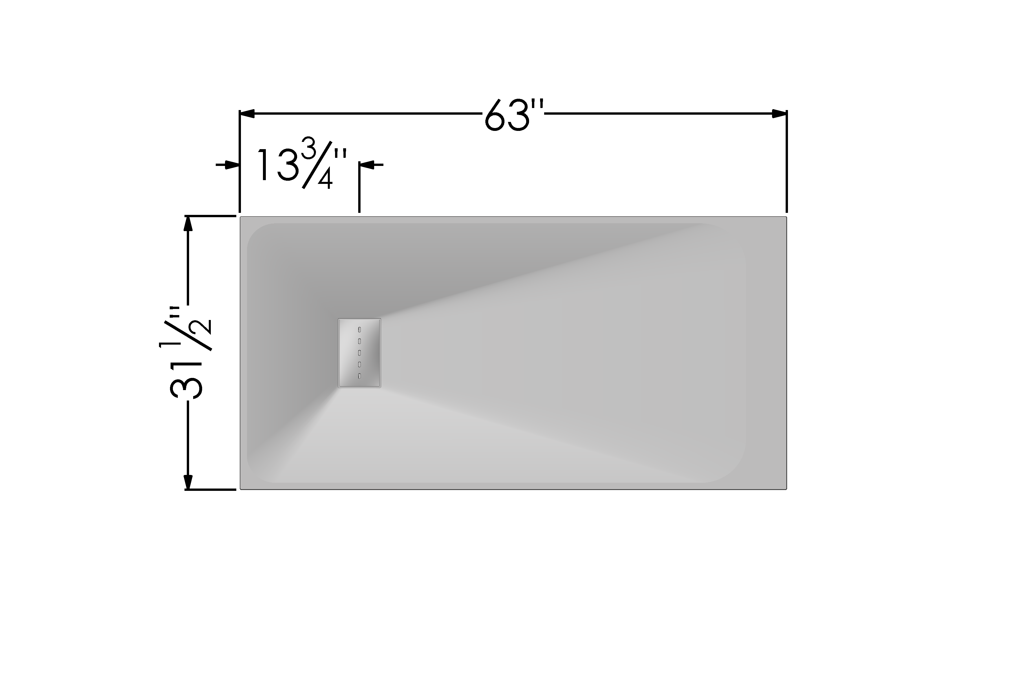 11880 FastDEK Shower Base 63 X 31 Gray AKW Resource Center 11880-fastdek-shower-base-63-x-31-gray-akw-resource-center